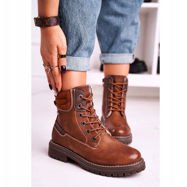 Femmes Brown Warm Worker Trappers Timber brun 1
