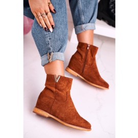 FG1 Bottines Femme Daim Marron Vanya brun 2