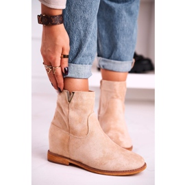 FG1 Bottines Femme Daim Beige Vanya 1
