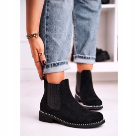 Bottines Femme Jodhpur boots Daim Noir Meagan 1