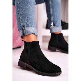 Bottes Jodhpur classiques pour femmes en daim noir chiné 2