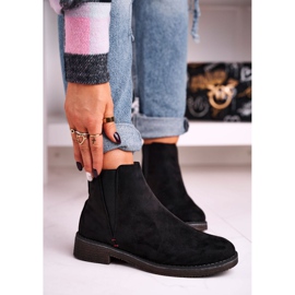 Bottes Jodhpur classiques pour femmes en daim noir chiné le noir 5