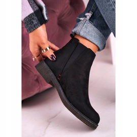 Bottes Jodhpur classiques pour femmes en daim noir chiné le noir 3