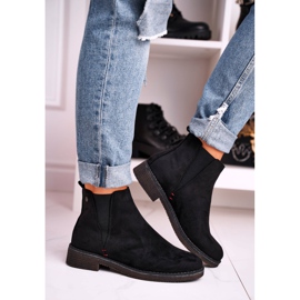 Bottes Jodhpur classiques pour femmes en daim noir chiné le noir 4