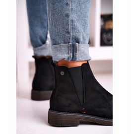 Bottes Jodhpur classiques pour femmes en daim noir chiné le noir 6