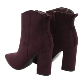 Evento Bottines en daim violet 6