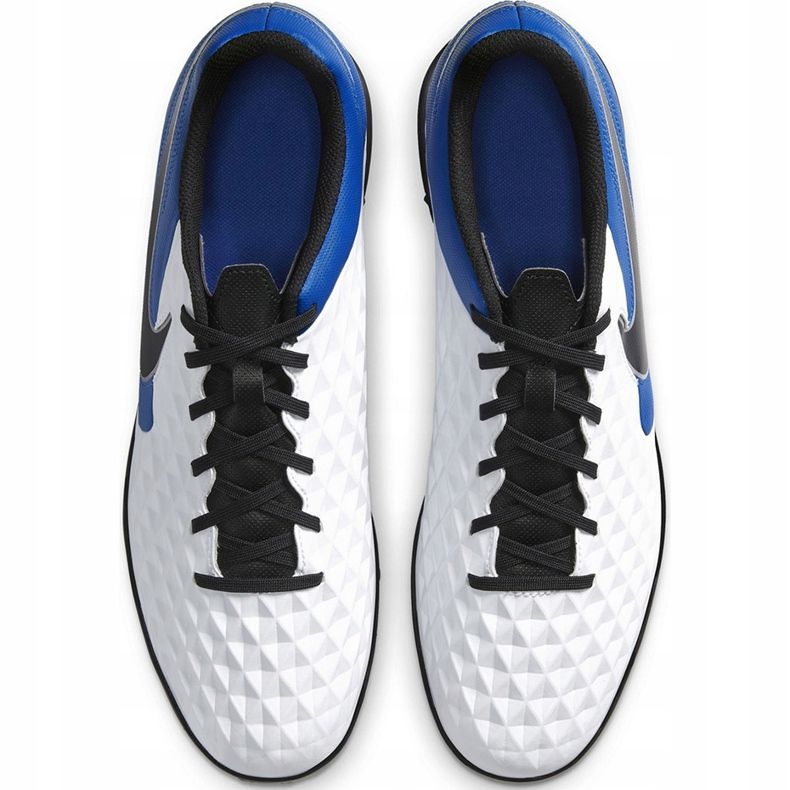 Nike Tiempo Legend 8 Club Tf AT6109 104 chaussures de football blanc, bleu, noir blanche 1 Nike Tiempo Legend 8 Club Tf AT6109 104 chaussures de football blanc, bleu, noir blanche 1