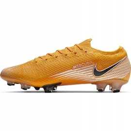 Chaussure de football Nike Mercurial Vapor 13 Elite Fg AQ4176 801 jaune, noir, blanc jaune 3
