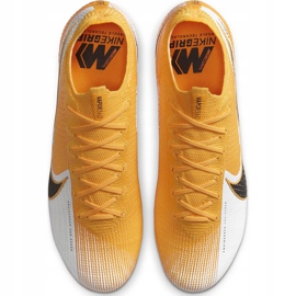 Chaussure de football Nike Mercurial Vapor 13 Elite Fg AQ4176 801 jaune, noir, blanc jaune 2