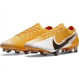 Chaussure de football Nike Mercurial Vapor 13 Elite Fg AQ4176 801 jaune, noir, blanc jaune 4