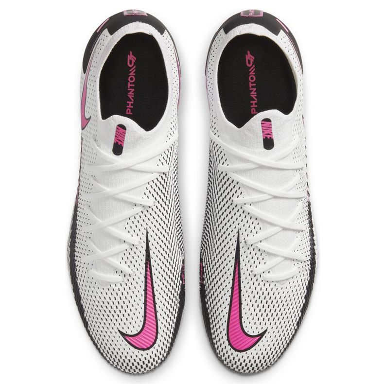 Chaussure de football Nike Phantom Gt Pro Fg CK8451 160 blanc, noir, rose blanche 1
