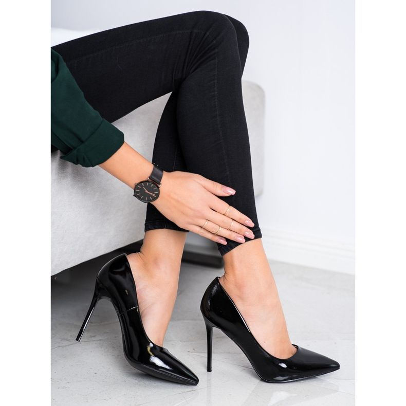 Goodin talons hauts à la mode le noir 1