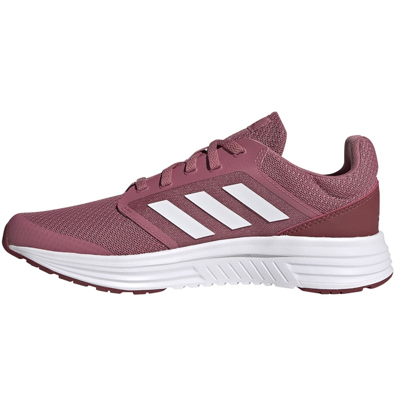 Chaussures running femme adidas Galaxy 5 bordeaux FW6124 blanc rouge 1