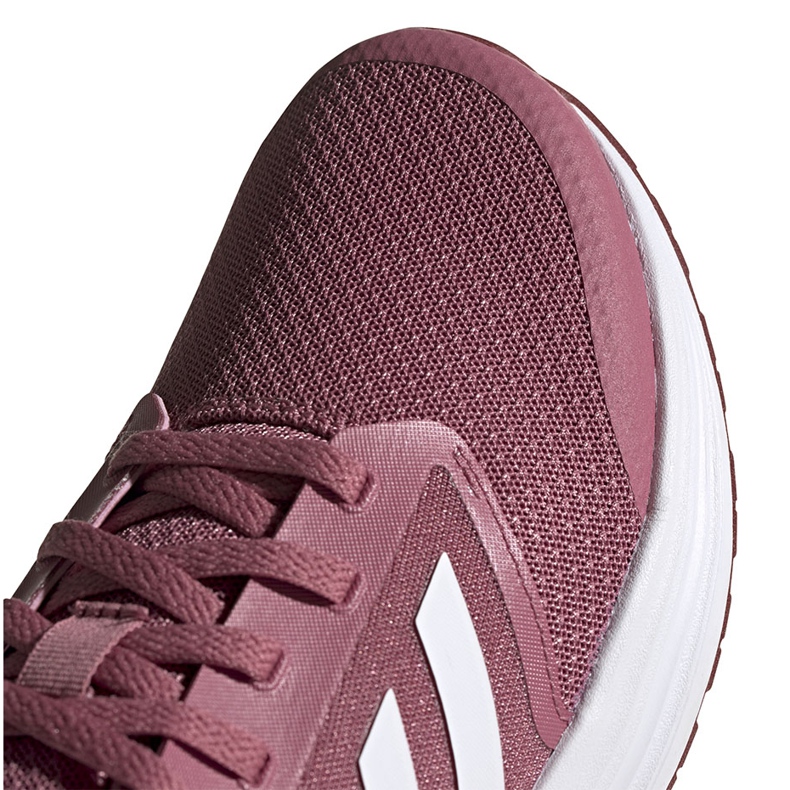 Chaussures running femme adidas Galaxy 5 bordeaux FW6124 blanc rouge 2