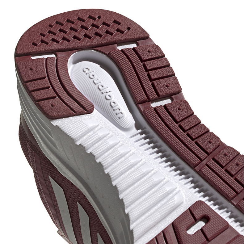 Chaussures running femme adidas Galaxy 5 bordeaux FW6124 blanc rouge 4
