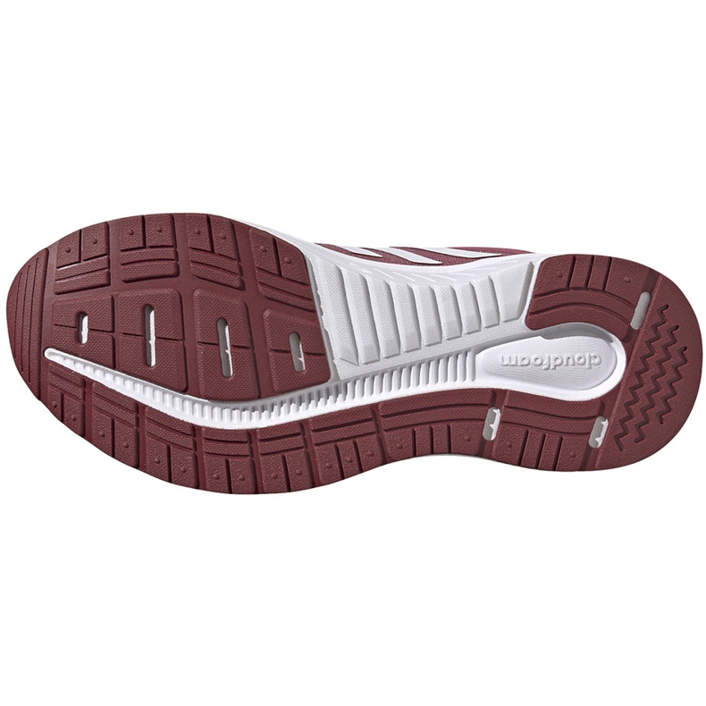 Chaussures running femme adidas Galaxy 5 bordeaux FW6124 blanc rouge 5