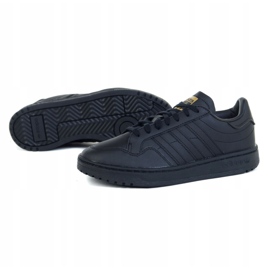 Chaussures Adidas Team Court Jr EF6808 noir vert 1