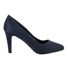 Renda Escarpins en daim bleu marine 3