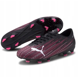 Chaussures de football Puma Ultra 4.1 FG / AG M 106092 05 noir, noir, rose noir 1