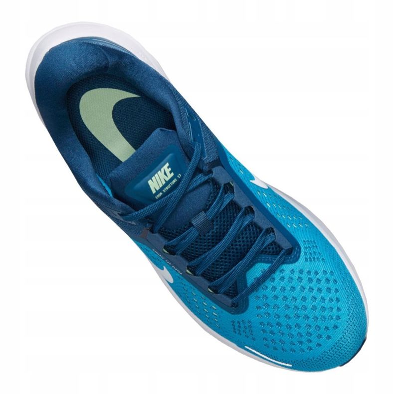 Chaussures de course Nike Air Zoom Structure 23 M CZ6720-401 bleu vert 2