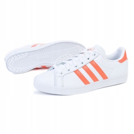 Chaussures adidas Coast Star W EE6202 blanche orange 1