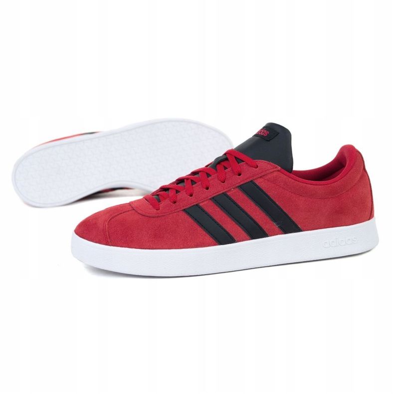 Adidas Vl Court 2.0 M EG3963 noir rouge 1