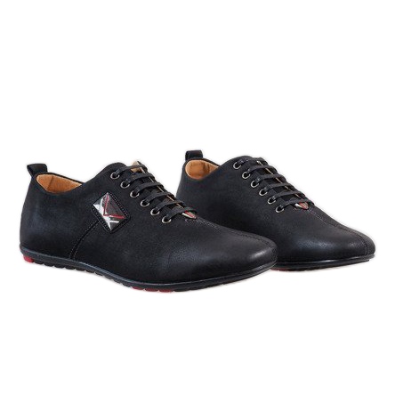 Chaussures pour hommes noires WF932-1 1