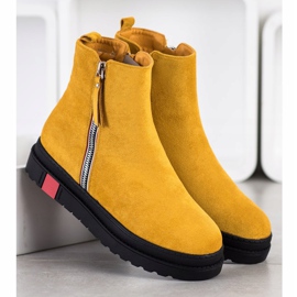 Seastar Bottes sur la plate-forme noire jaune 1