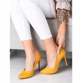 Renda Talons en daim jaune 4