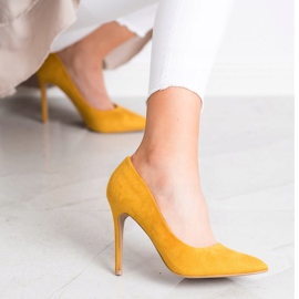 Renda Talons en daim jaune 5