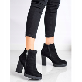 Small Swan Bottes à talons hauts le noir 4