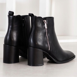 SHELOVET Bottes classiques avec une fermeture éclair le noir 2