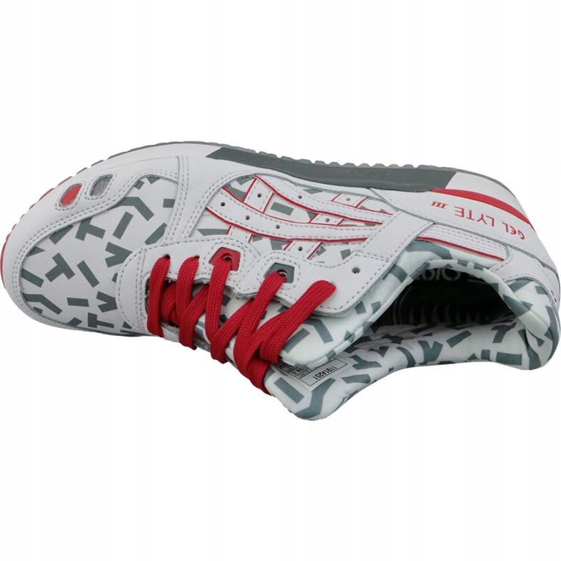 Asics Gel-Lyte III U 1191A251-100 blanc rouge gris 2
