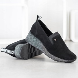 Filippo Chaussures à enfiler en cuir le noir 1 Filippo Chaussures à enfiler en cuir le noir 1