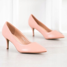 SHELOVET Escarpins avec cuir écologique rose 2