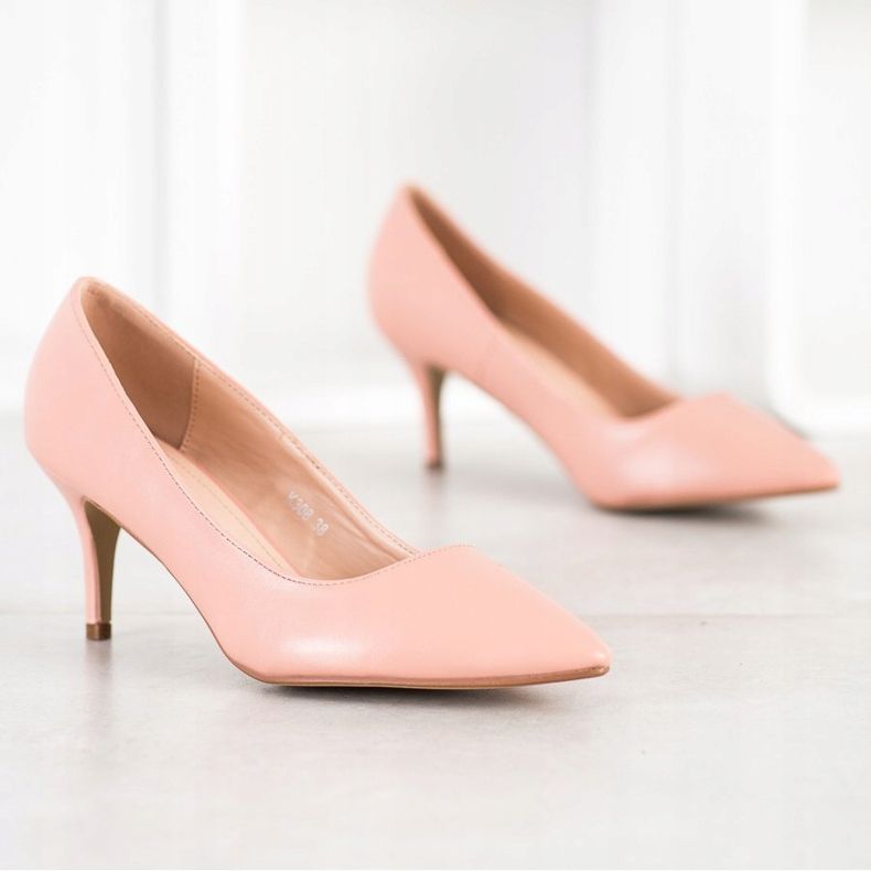 SHELOVET Escarpins avec cuir écologique rose 2