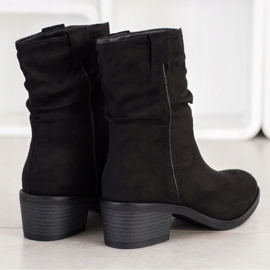 Super Mode Bottes décontractées avec réchauffement le noir 1