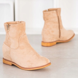 Sergio Todzi Bottines compensées élégantes beige 1 Sergio Todzi Bottines compensées élégantes beige 1