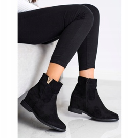 Sergio Todzi Bottines compensées élégantes le noir 3