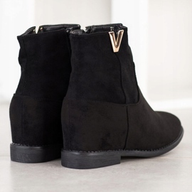 Sergio Todzi Bottines compensées élégantes le noir 2