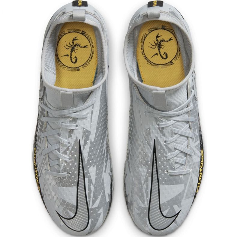 Nike Phantom Gt Scorpion Academy Dynamic Fit FG / MG Jr DA2287 001 chaussures de football bleu gris 1 Nike Phantom Gt Scorpion Academy Dynamic Fit FG / MG Jr DA2287 001 chaussures de football bleu gris 1