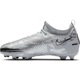 Nike Phantom Gt Scorpion Academy Dynamic Fit FG / MG Jr DA2287 001 chaussures de football bleu gris 2 Nike Phantom Gt Scorpion Academy Dynamic Fit FG / MG Jr DA2287 001 chaussures de football bleu gris 2