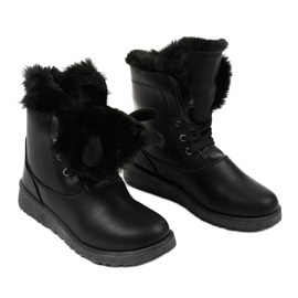 Bottes isolées noires d'Alrindra le noir 4