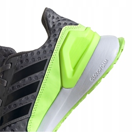 Chaussures de course adidas RapidaRun Jr FV4100 gris vert 2