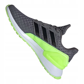 Chaussures de course adidas RapidaRun Jr FV4100 gris vert 6