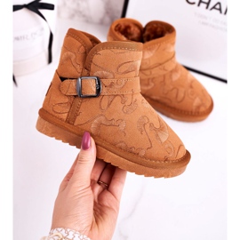 Apawwa Bottes de Neige Enfant Fourrure Marron Kawai brun 1