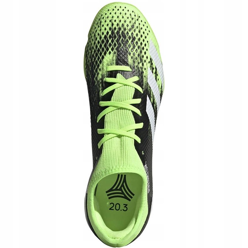 Chaussures de foot Adidas Predator 20.3 L Tf vert-noir EH2907 1