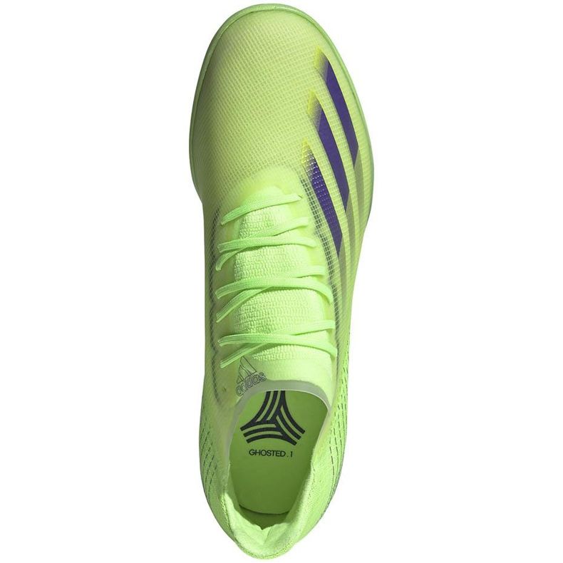 Adidas X Ghosted.1 Tf chaussures de football vert EG8175 1