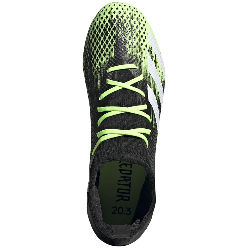 Chaussures de football adidas Predator 20.3 Fg vert-noir EH2926 1