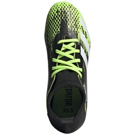 Adidas Predator 20.3 Fg Junior chaussures de football noir et vert EH3024 1